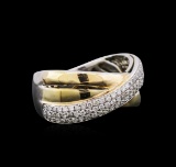 14KT Two-Tone Gold 0.47 ctw Diamond Ring