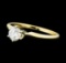 0.25 ctw Diamond Solitaire Ring - 14KT Yellow Gold