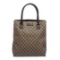 Gucci Brown Monogram Coated Canvas Leather Trim Tote Handbag