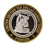 .999 Silver Pioneer Hotel & Gambling Hall $10 Casino Limited Edition Gaming Toke