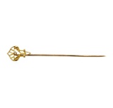 0.02 ctw Diamond Stick Pin - 10KT Yellow Gold