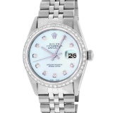 Rolex Stainless Steel 1.00 ctw Diamond DateJust Men's Watch