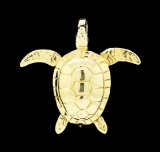 Turtle Pendant - 14KT Yellow Gold