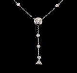 2.50 ctw Diamond Necklace - 14KT White Gold