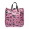 Prada Pink Nylon Graphic Print Tote Handbag
