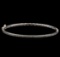 0.75 ctw Diamond Bangle - 14KT White Gold