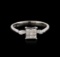 18KT White Gold 0.39 ctw Diamond Ring