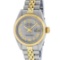 Rolex Ladies 2T Yellow Gold & Stainless Steel Slate Grey Roman Datejust Wristwat