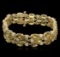 14KT Yellow Gold 37.44 ctw Yellow Sapphire and Diamond Bracelet