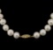 11MM Freshwater Pearl Necklace With 14KT Yellow Gold Clasp
