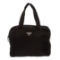 Prada Black Nylon Double Handle Tote Bag