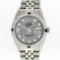 Rolex Stainless Steel Meteorite Diamond Sapphire DateJust Men's Watch