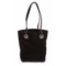 Gucci Black Monogram Canvas Leather Trim Tote Handbag