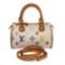 Louis Vuitton White Multicolor Monogram Mini Speedy Bag