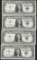 Lot of (4) Consecutive 1957 $1 Silver Certificate Notes Uncirculated