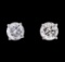 0.93 ctw Diamond Stud Earrings - 14KT White Gold