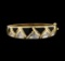 1.60 ctw Diamond Bangle Bracelet - 14KT Yellow Gold