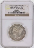 1840 (B&C) India Rupee Coin S & W 3.33 Type A/1 NGC MS62