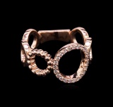 0.16 ctw Diamond Ring - 14KT Rose Gold