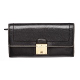 Marc Jacobs Black Leather Long Wallet