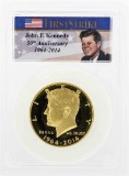 2014 John F. Kennedy Gold Half Dollar Coin PCGS PR69DCAM