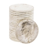 Roll of (20) 1964-D Brilliant Uncirculated Franklin Half Dollar Coins