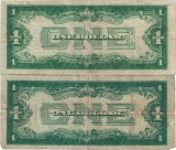 1928 $1 Silver Certificate Currency Lot of 2