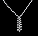 14KT White Gold 1.90 ctw Diamond Necklace