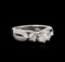 14KT White Gold 0.98 ctw Diamond Ring