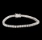 14KT White Gold 5.52 ctw Diamond Tennis Bracelet