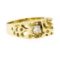 0.30 ctw Men's Nugget Ring - 14KT Yellow Gold