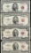 Lot of (2) 1953 $2 and (2) 1953 $5 Legal Tender Notes