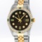 Rolex Two Tone Diamond and Emerald DateJust Men's Watch