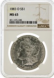 1883-O NGC MS63 Morgan Silver Dollar