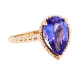 2.77 ctw Tanzanite Ring - 14KT Rose Gold