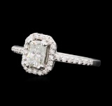 0.93 ctw Diamond Ring - 14KT White Gold