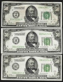 Lot of (3) 1928A $50 Federal Reserve Notes New York