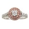 0.75 ctw Diamond Ring - 14KT White and Rose Gold