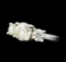2.37 ctw Diamond Ring - 14KT White Gold