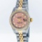 Rolex Two-Tone VVS Salmon Diamond DateJust Ladies Watch