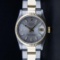 Rolex Two-Tone Silver Index Fluted Bezel Midsize DateJust Watch