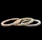 1.12 ctw Diamond Ring - 14KT Tri-Color Gold