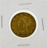 1906-S $10 XF Liberty Head Eagle Gold Coin