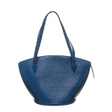 Louis Vuitton Blue Epi Leather St Jacques GM Shoulder Bag