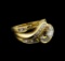 1.25 ctw Diamond Wedding Ring Set - 14KT Yellow Gold