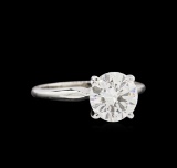 EGL USA Certified 2.01 ctw Diamond Solitaire Ring - 14KT White Gold