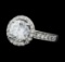 2.28 ctw Diamond Ring - 14KT White Gold