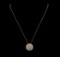 0.81 ctw Diamond Pendant & Chain - 14KT Yellow, White, And Rose Gold