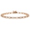 11.71 ctw Morganite and Diamond Bracelet - 14KT Rose Gold