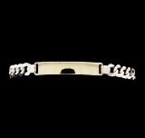 14KT White Gold Chain Link Bracelet